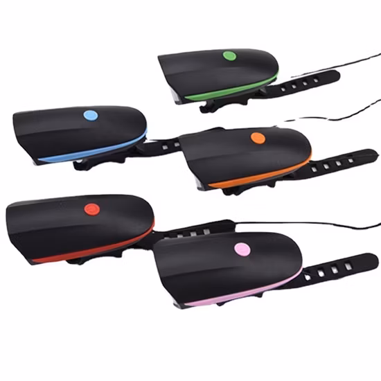 2 in 1 LED Bike Light with Electric Bell Trembler Buzzers Horn Switch Cycling Bicycle Lamp, Cycling Headlights Wyz14473