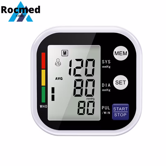 Home Care Heart Rate Tonometer Digital Talking Arm Type Bp Monitor with Multilanguage Voice Broadcast Optional