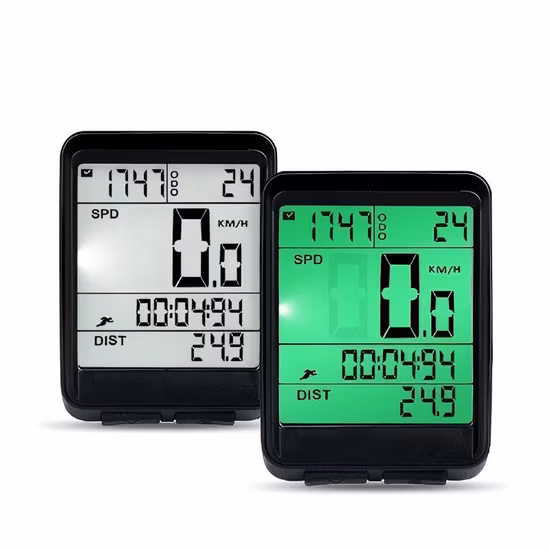 Wireless Bicycle Speedometer and Odometer Wireless Waterproof Cycle Bike Computer with LCD Display