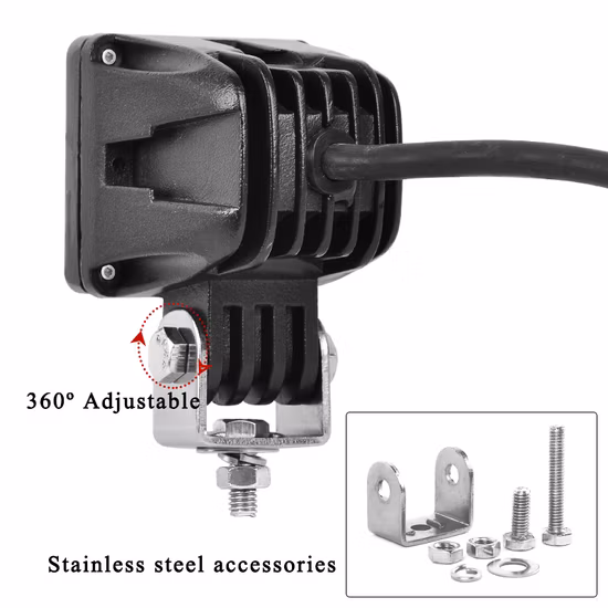 4 LED Motorcycle Light 12V 10W E-Bike Headlight